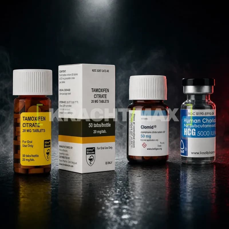 PCT Komplett Protokoll Stack – Tamoxifen, Clomifen und HCG Bundle